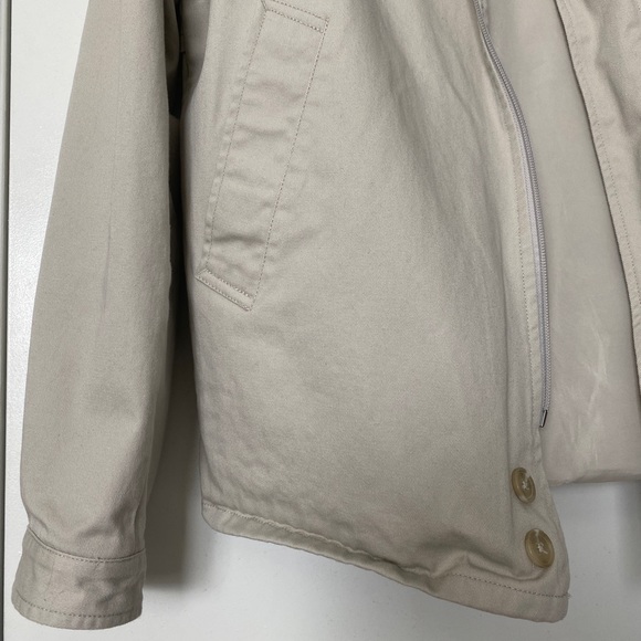 ASOS Design Beige Zip-Up Jacket Medium - New - Picture 4 of 12